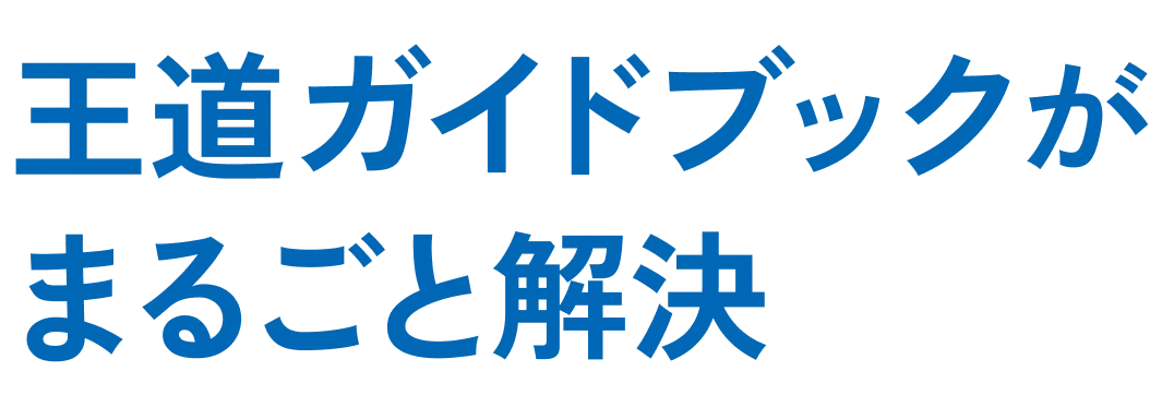 王道ガイドブックがまるごと解決